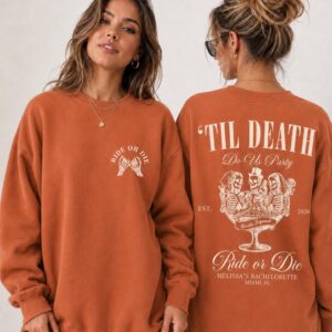 Custom Til Death Do Us Party Bachelorette Shirt | Ride or Die Tee