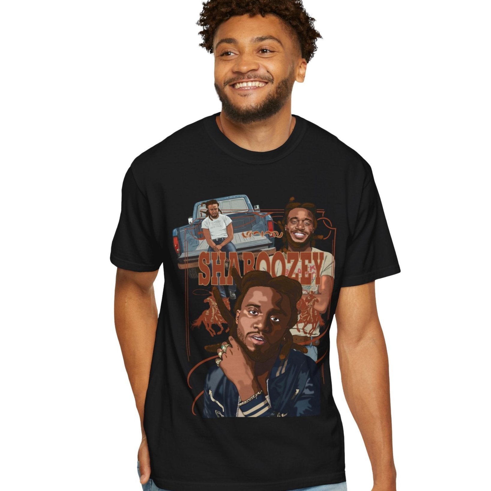 Shaboozey Vintage Truck Graphic Tee - Country Rap T-Shirt
