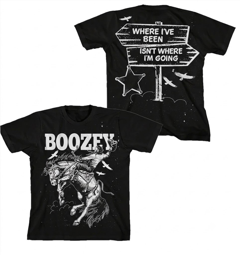 Shaboozey Bucking Bronco Shirt - Where I've Been Graphic Tee