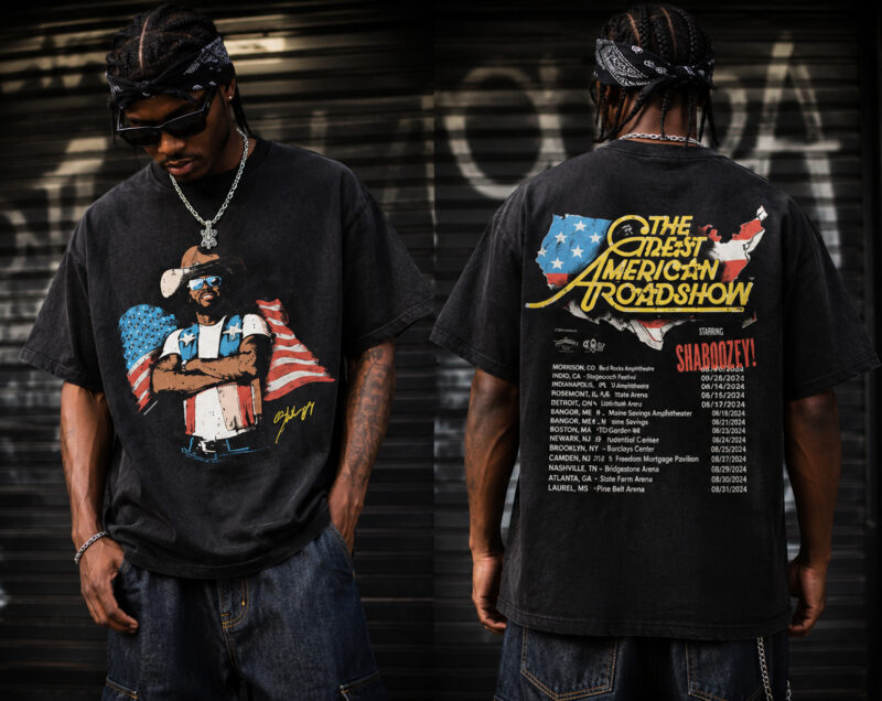 Vintage Shaboozey Great American Roadshow Tour T-Shirt