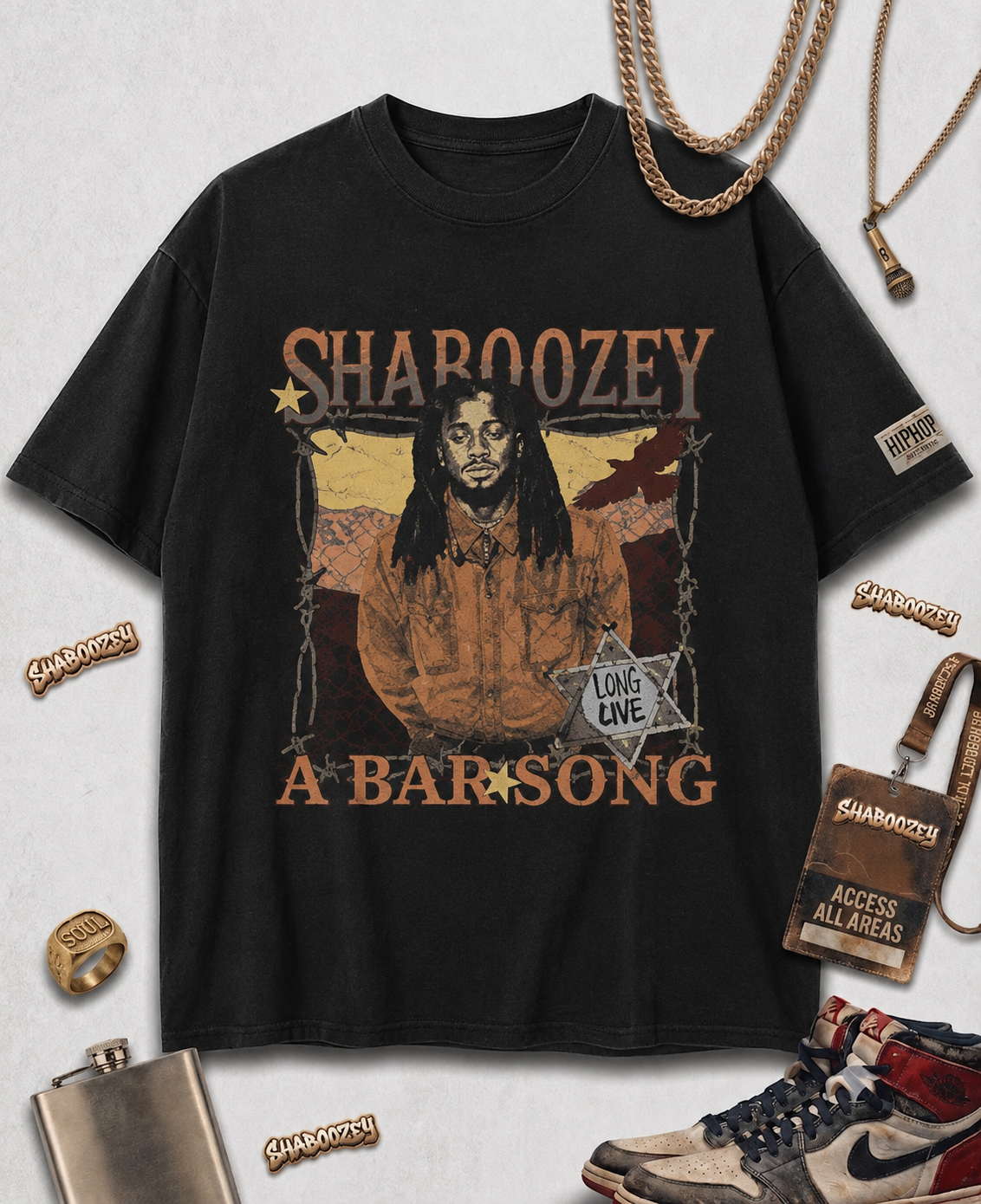 Shaboozey A Bar Song Vintage Shirt - Country Rap Tee bvdkrmgo