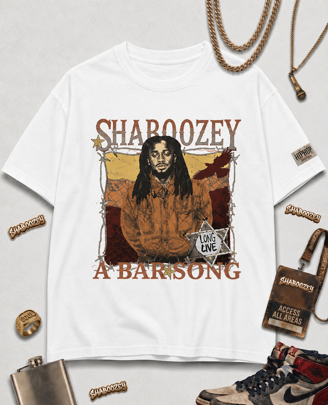 Shaboozey A Bar Song Vintage Shirt - Country Rap Tee bvdkrmgo
