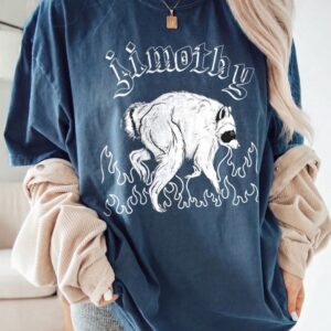 Jimothy Raccoon Graphic Tee - Weird Surreal Meme Shirt