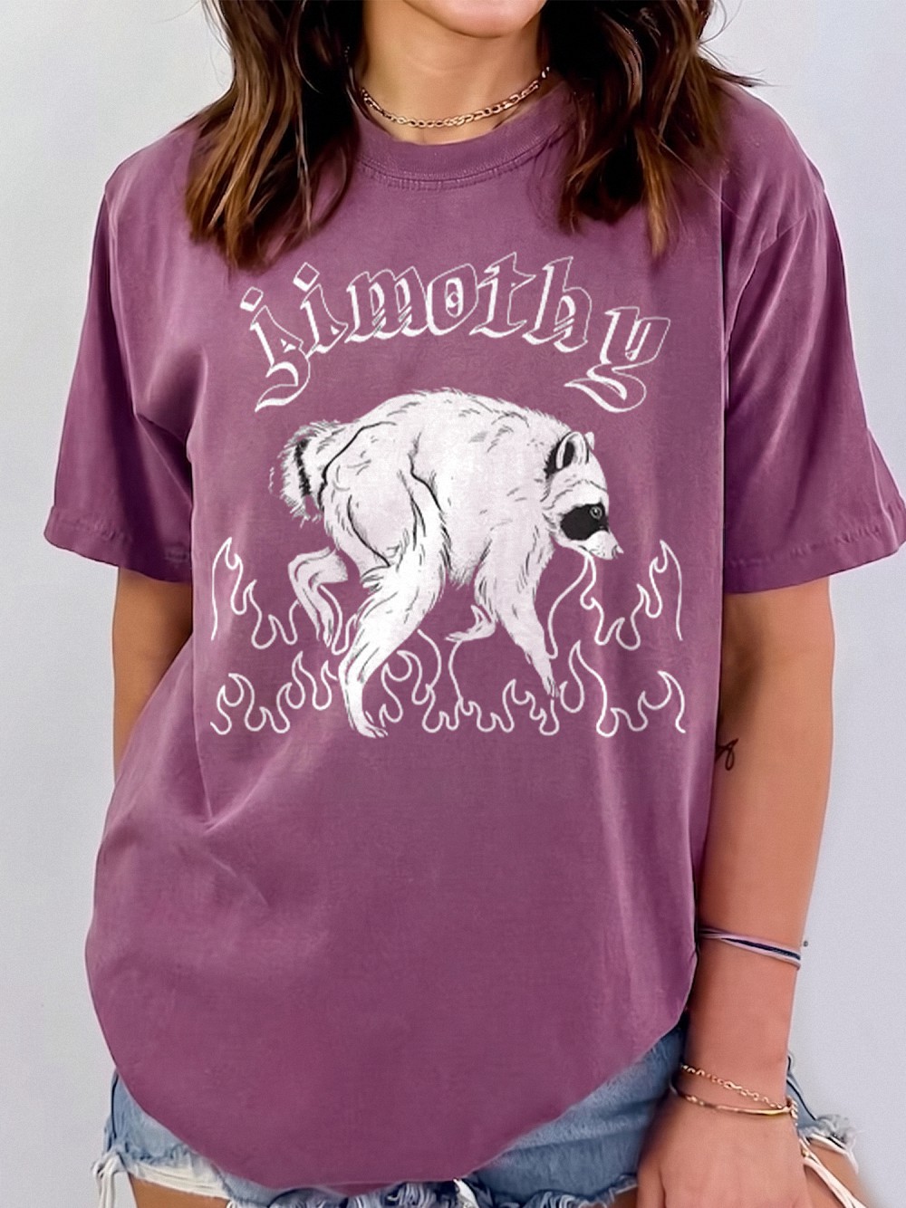 Jimothy Raccoon Graphic Tee - Weird Surreal Meme Shirt