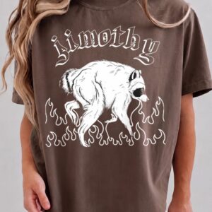 Jimothy Raccoon Graphic Tee - Weird Surreal Meme Shirt
