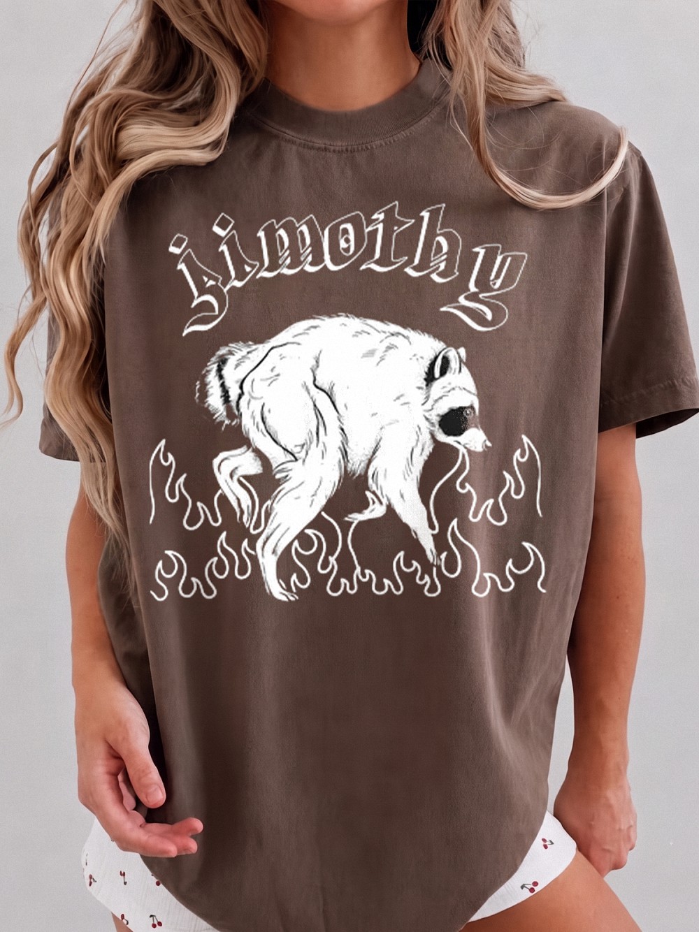 Jimothy Raccoon Graphic Tee - Weird Surreal Meme Shirt
