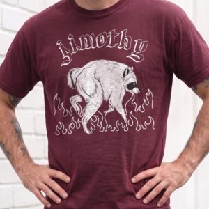 Jimothy Raccoon Graphic Tee - Weird Surreal Meme Shirt