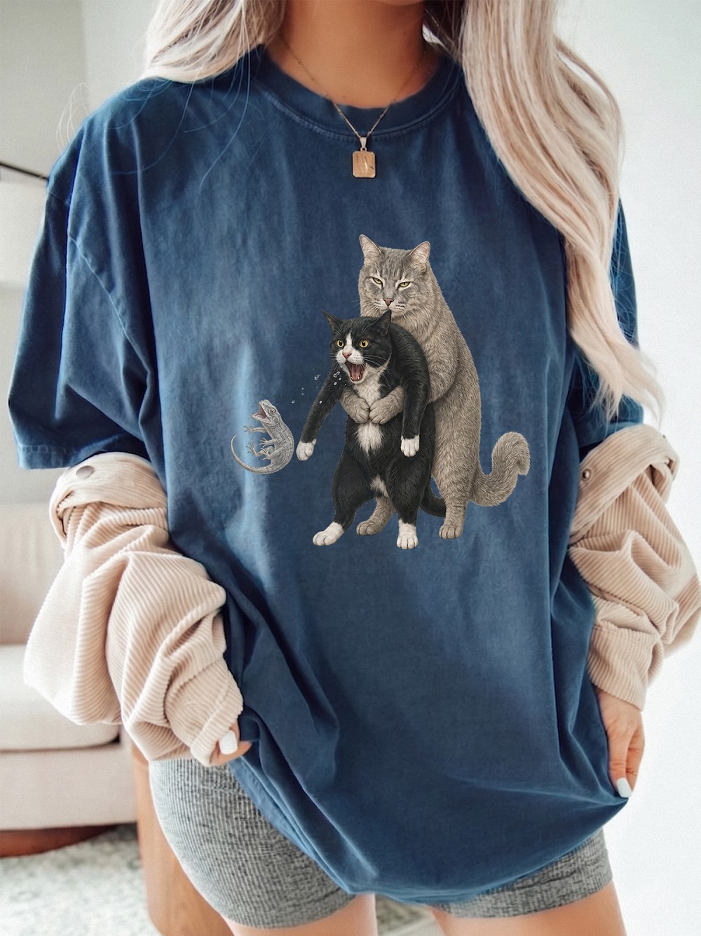 uvlbimhj Hold Me Back Funny Cat Meme Graphic Tee