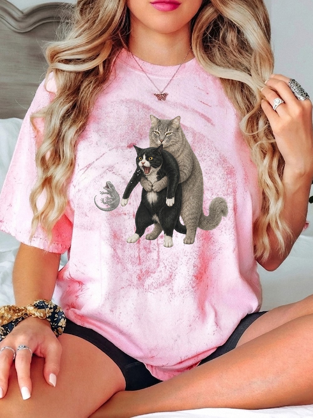 uvlbimhj Hold Me Back Funny Cat Meme Graphic Tee
