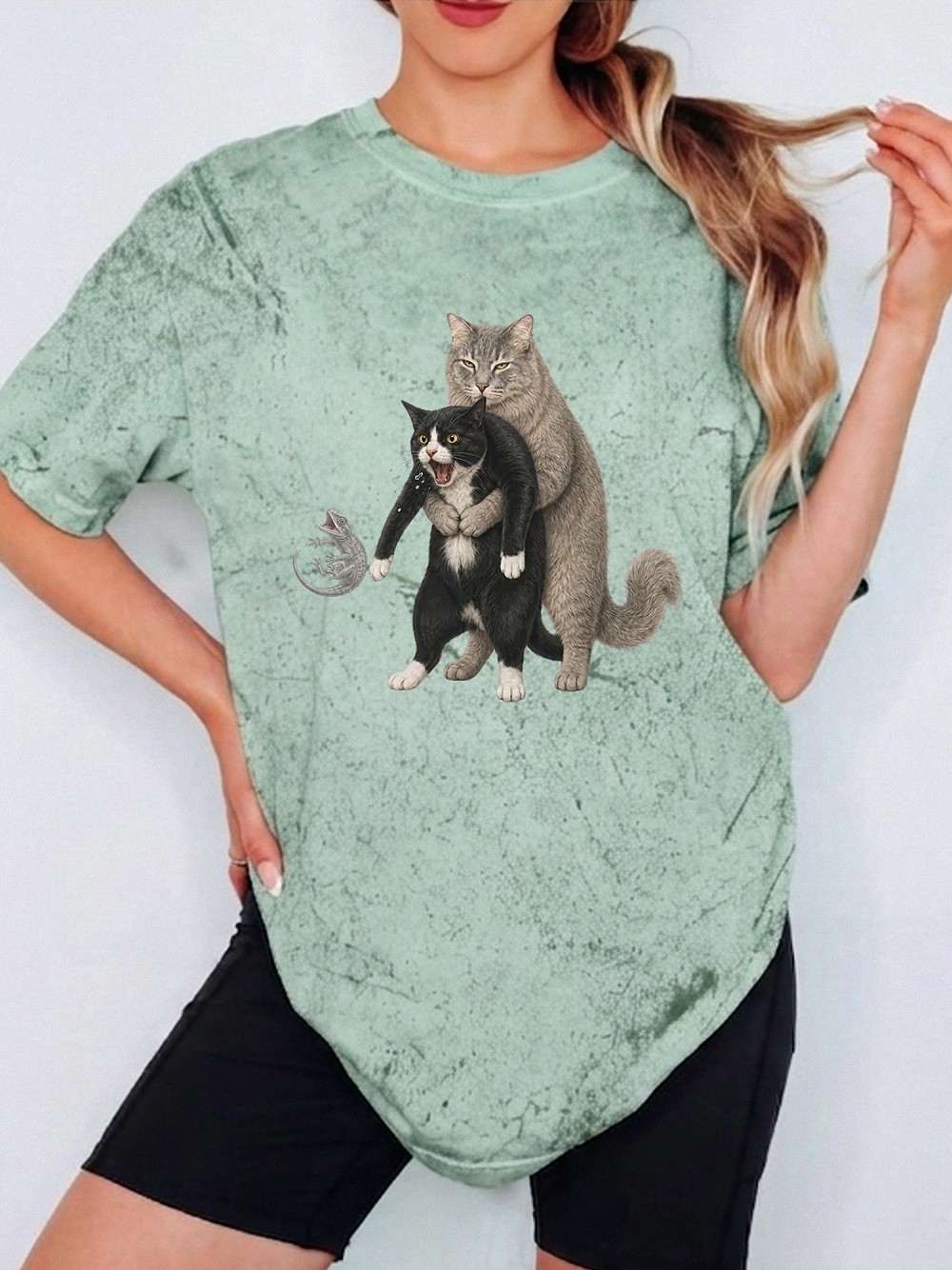 uvlbimhj Hold Me Back Funny Cat Meme Graphic Tee