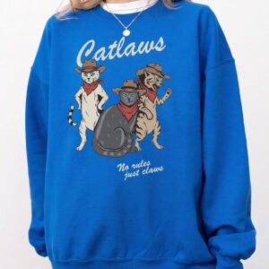 Catlaws Cowboy Cat Graphic Tee - Pink Tie Dye Western Shirt