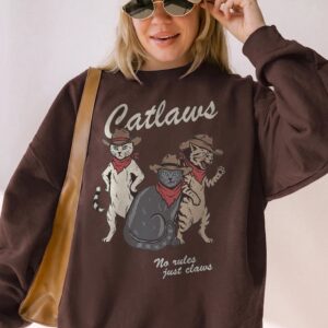 Catlaws Cowboy Cat Graphic Tee - Pink Tie Dye Western Shirt