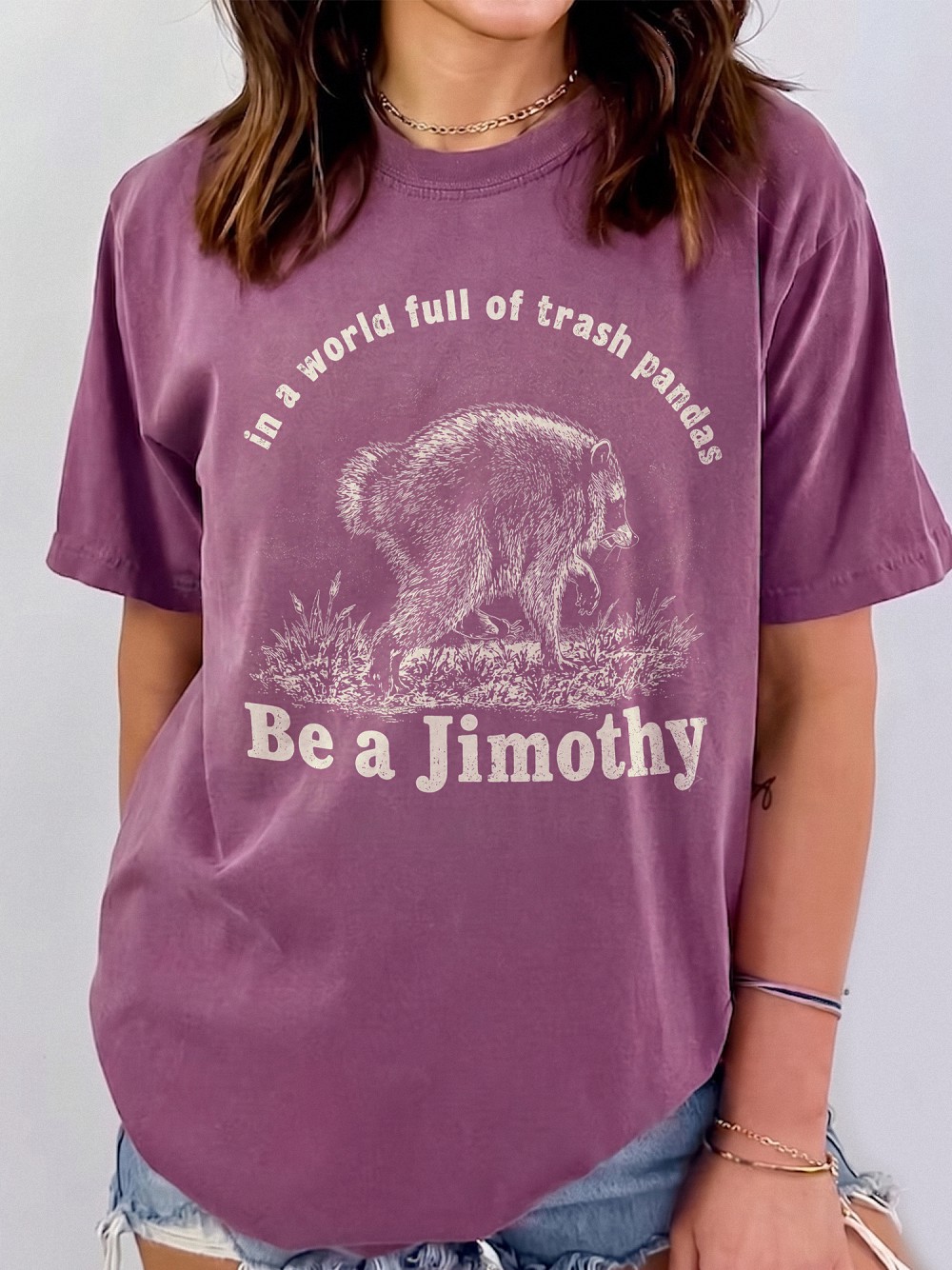 Jimothy Raccoon Shirt: In A World Full Of Trash Pandas Vintage Tee