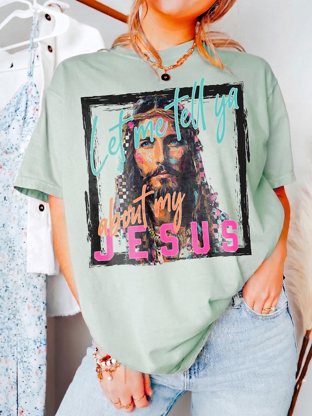 Let Me Tell Ya About My Jesus Shirt - Retro Christian Graphic Tee