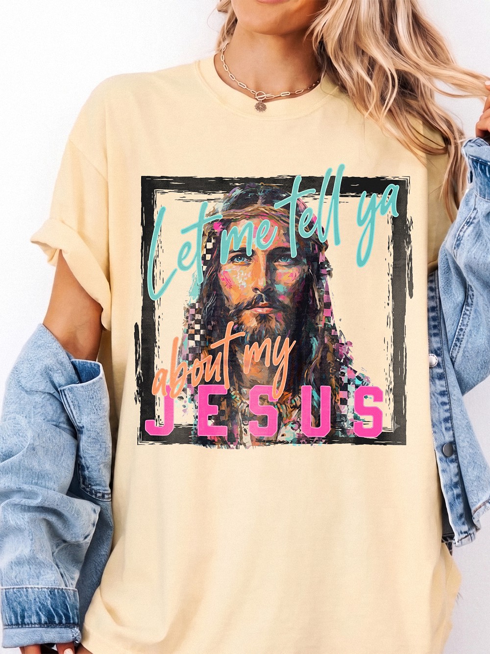 Let Me Tell Ya About My Jesus Shirt - Retro Christian Graphic Tee