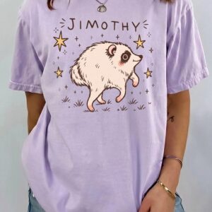 Jimothy Cute Racoon Seatle Graphic Tee - Whimsical Viral Animal Shirt
