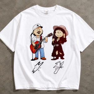 Morgan Wallen & Lainey Wilson Peanuts Style Country Tee laxgnqsm