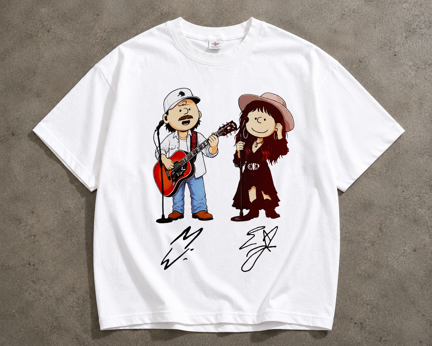 Morgan Wallen & Lainey Wilson Peanuts Style Country Tee laxgnqsm