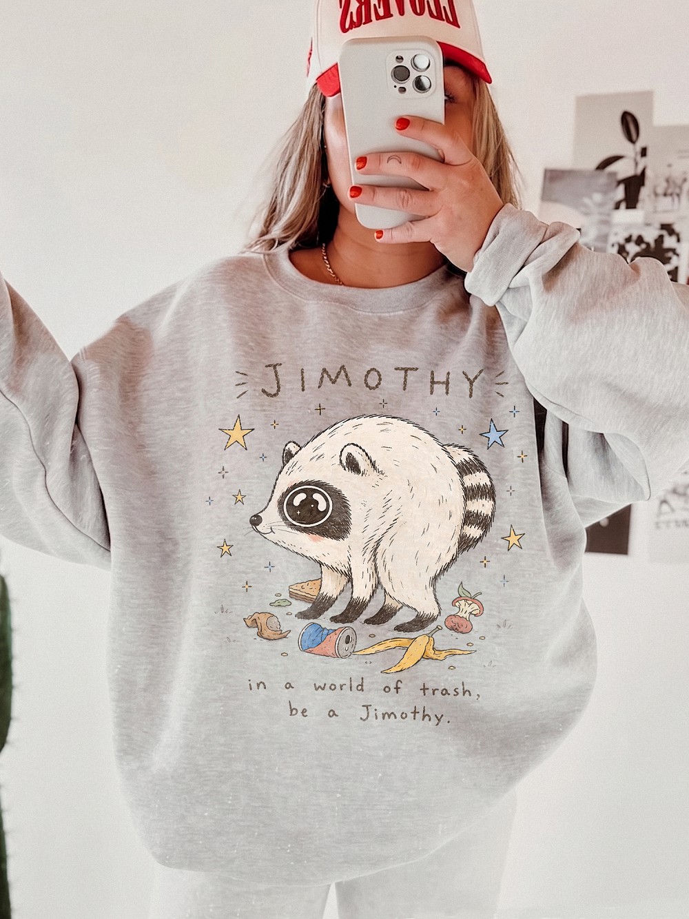 In A World Of Trash Be A Jimothy Raccoon Meme T-Shirt