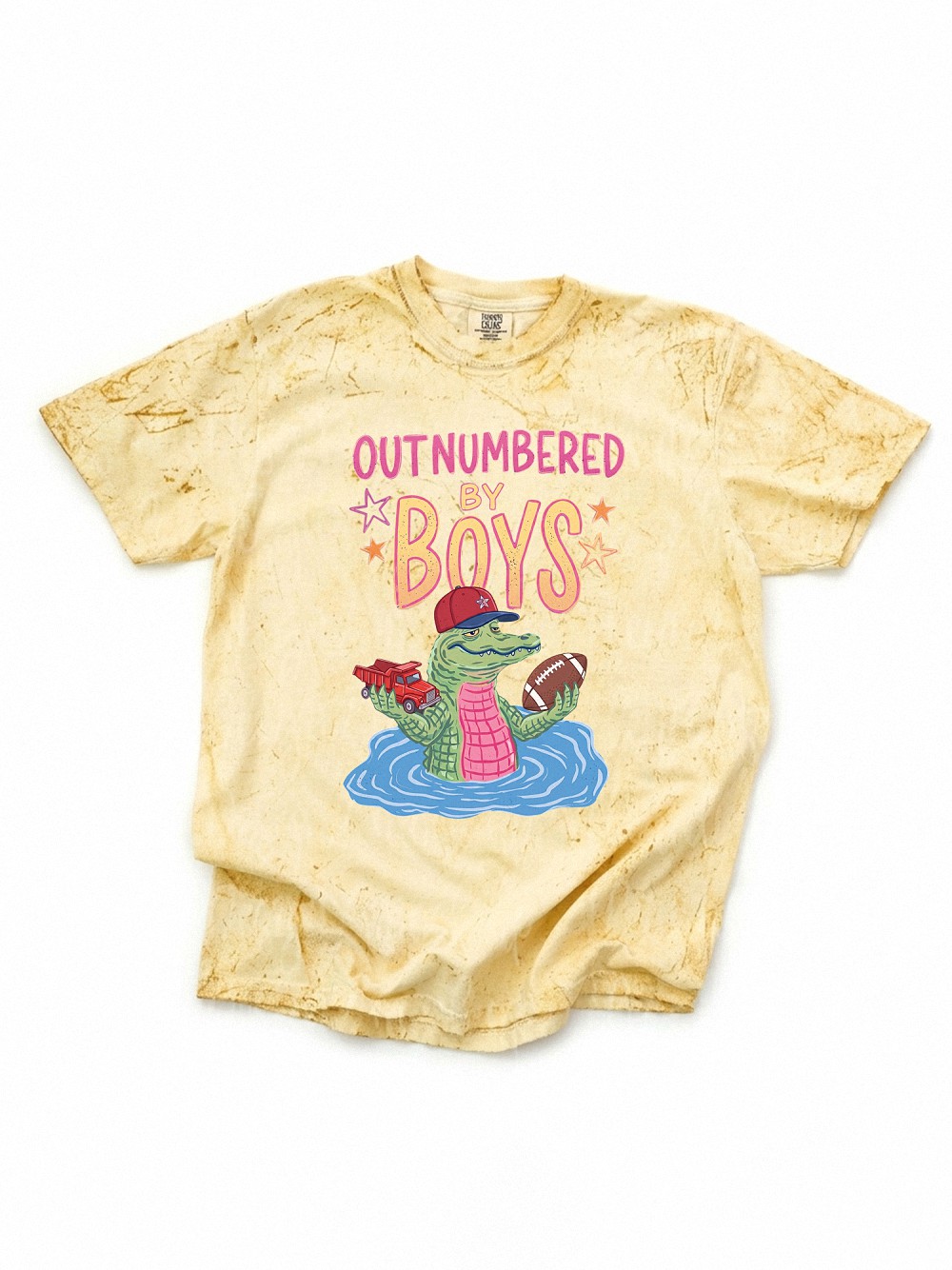 Outnumbered By Boys Alligator Shirt | Funny Boy Mom Graphic Tee