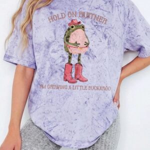 Growing A Little Buckaroo Western Maternity Shirt | Cowboy Frog Tee