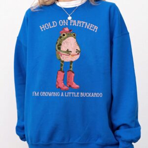 Growing A Little Buckaroo Western Maternity Shirt | Cowboy Frog Tee