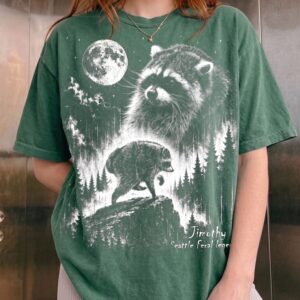 Timothy Seattle Feral Legend Raccoon Shirt - PNW Wildlife Graphic Tee