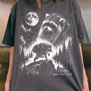 Timothy Seattle Feral Legend Raccoon Shirt - PNW Wildlife Graphic Tee