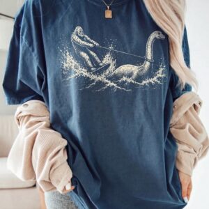 Vintage Bigfoot and Loch Ness Monster T-Shirt - Funny Cryptid AST Tee