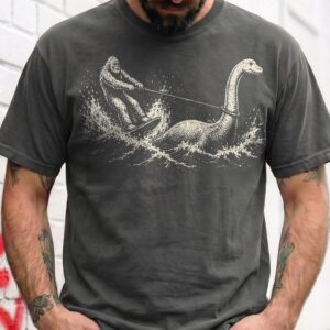 Vintage Bigfoot and Loch Ness Monster T-Shirt - Funny Cryptid AST Tee