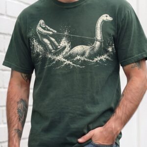 Vintage Bigfoot and Loch Ness Monster T-Shirt - Funny Cryptid AST Tee