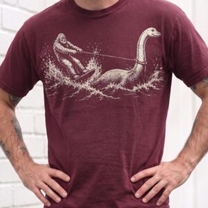 Vintage Bigfoot and Loch Ness Monster T-Shirt - Funny Cryptid AST Tee