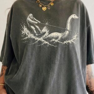 Vintage Bigfoot and Loch Ness Monster T-Shirt - Funny Cryptid AST Tee