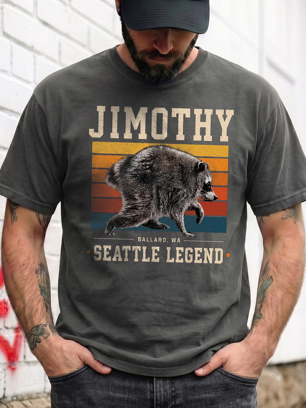 AST Jimothy Ballard WA Raccoon Tee - Seattle Legend Shirt