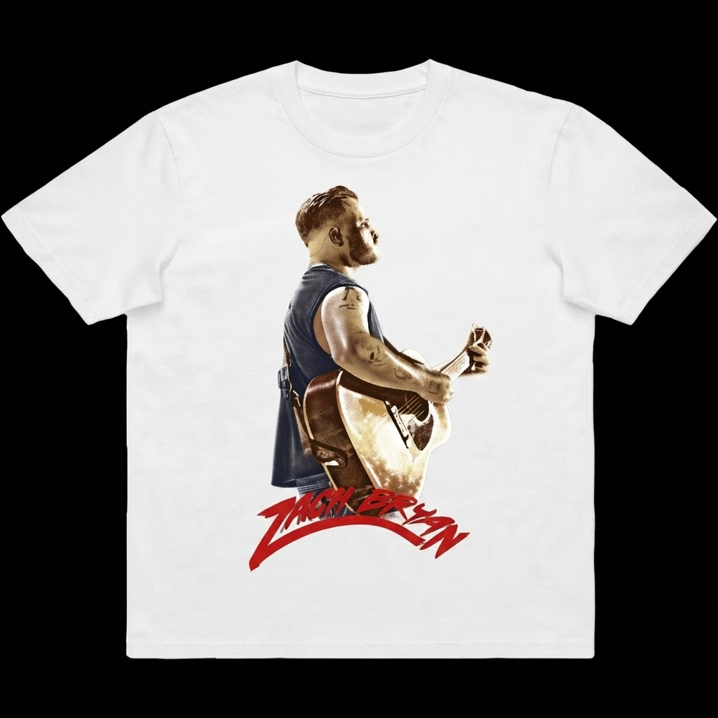 Zach Bryan Vintage Acoustic Guitar Graphic Tee