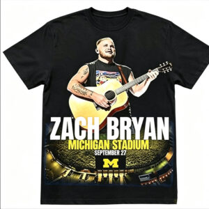 Zach Bryan Michigan Stadium Sept 27 Vintage Tour Shirt