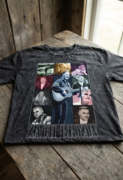 Vintage Zach Bryan Bootleg Collage Graphic Tee