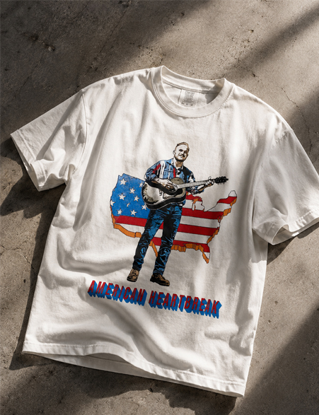 Zach Bryan American Heartbreak Vintage Country Graphic Tee