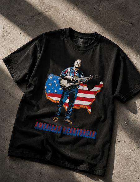 Zach Bryan American Heartbreak Vintage Country Graphic Tee