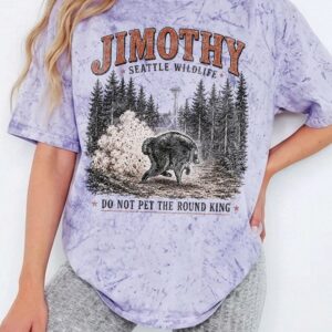 Jimothy Seattle Wildlife Shirt - Funny Round King Bear Oversized Tee