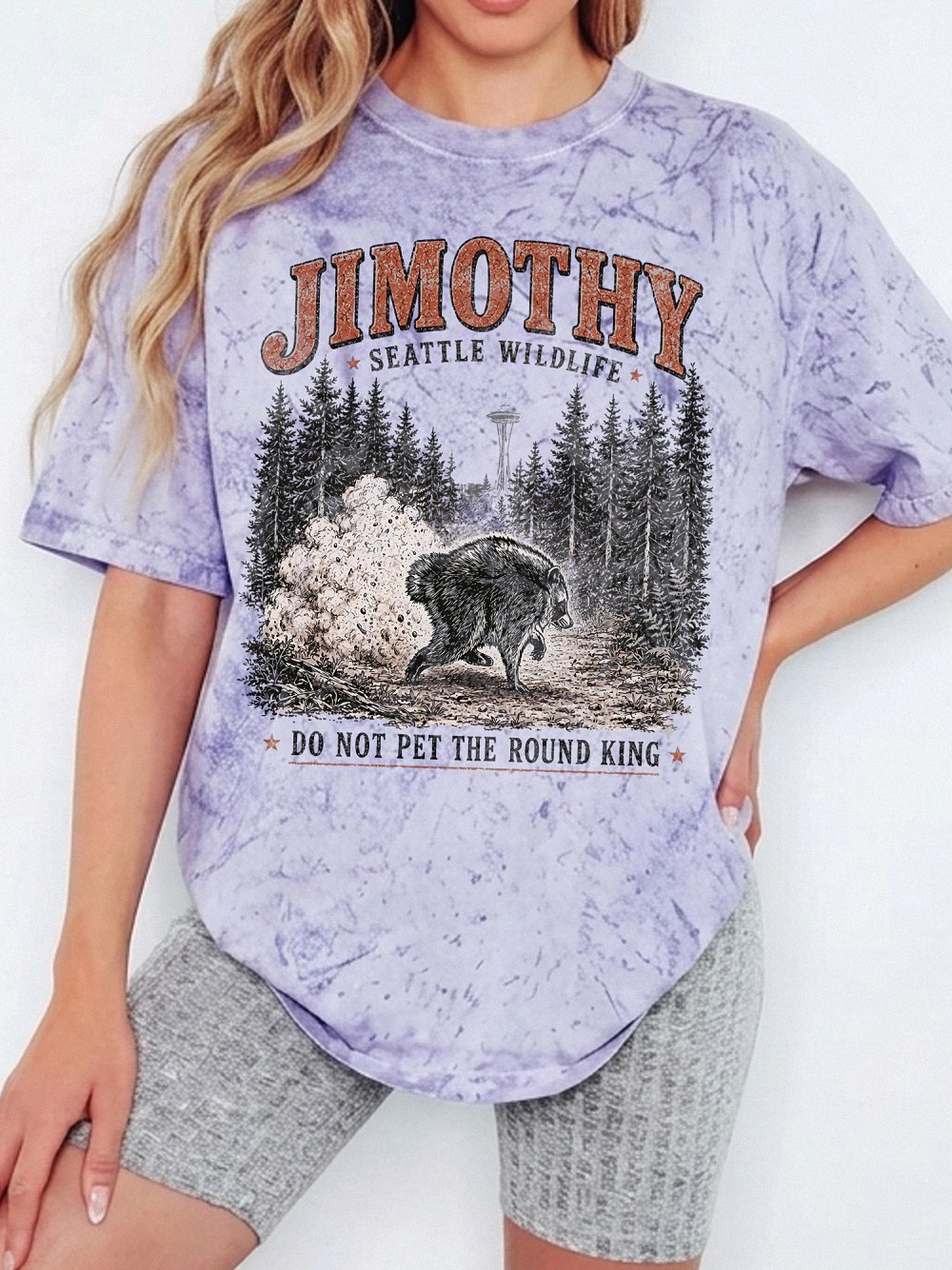 Jimothy Seattle Wildlife Shirt - Funny Round King Bear Oversized Tee