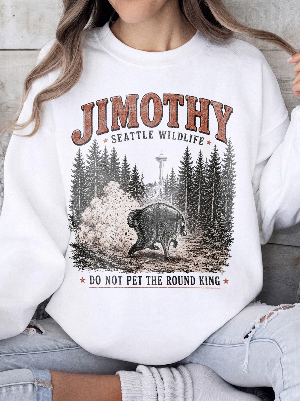 Jimothy Seattle Wildlife Shirt - Funny Round King Bear Oversized Tee