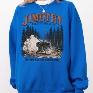 Jimothy Seattle Wildlife Shirt - Funny Round King Bear Oversized Tee
