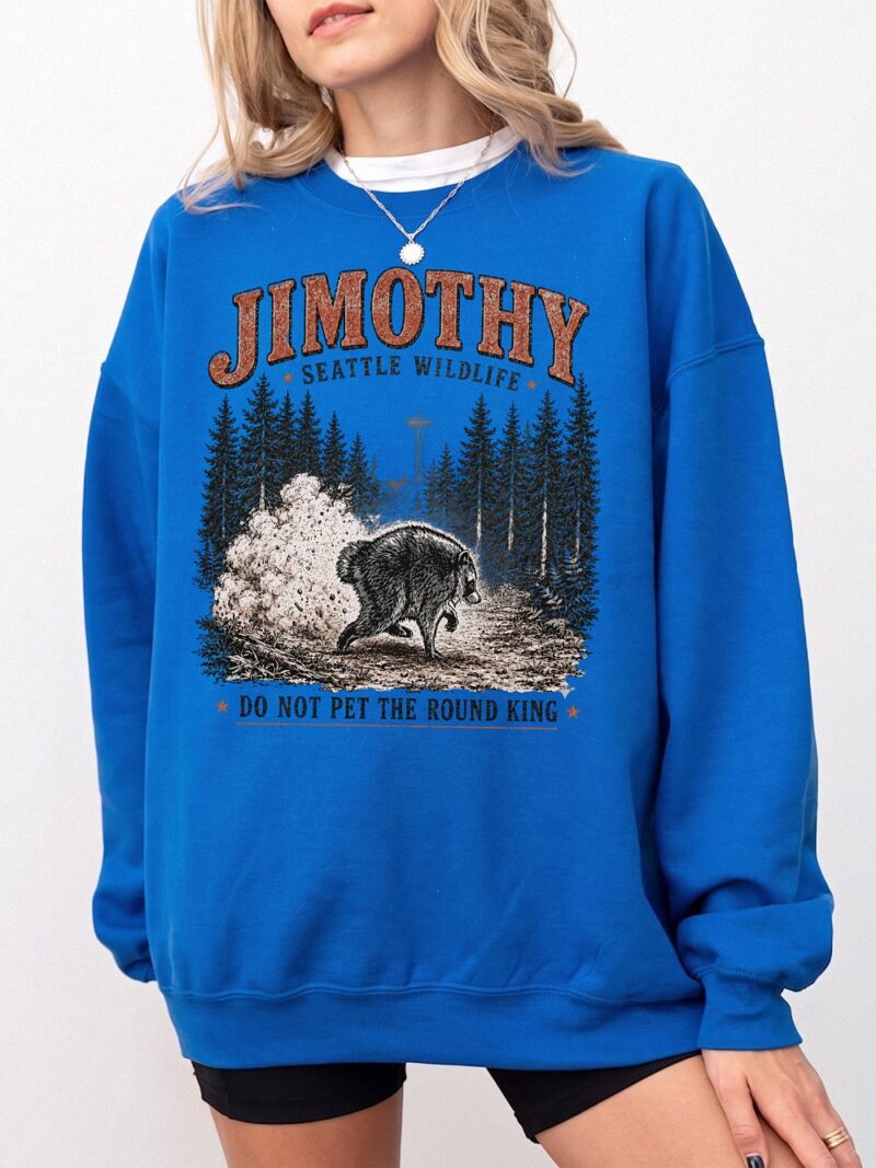 Jimothy Seattle Wildlife Shirt - Funny Round King Bear Oversized Tee