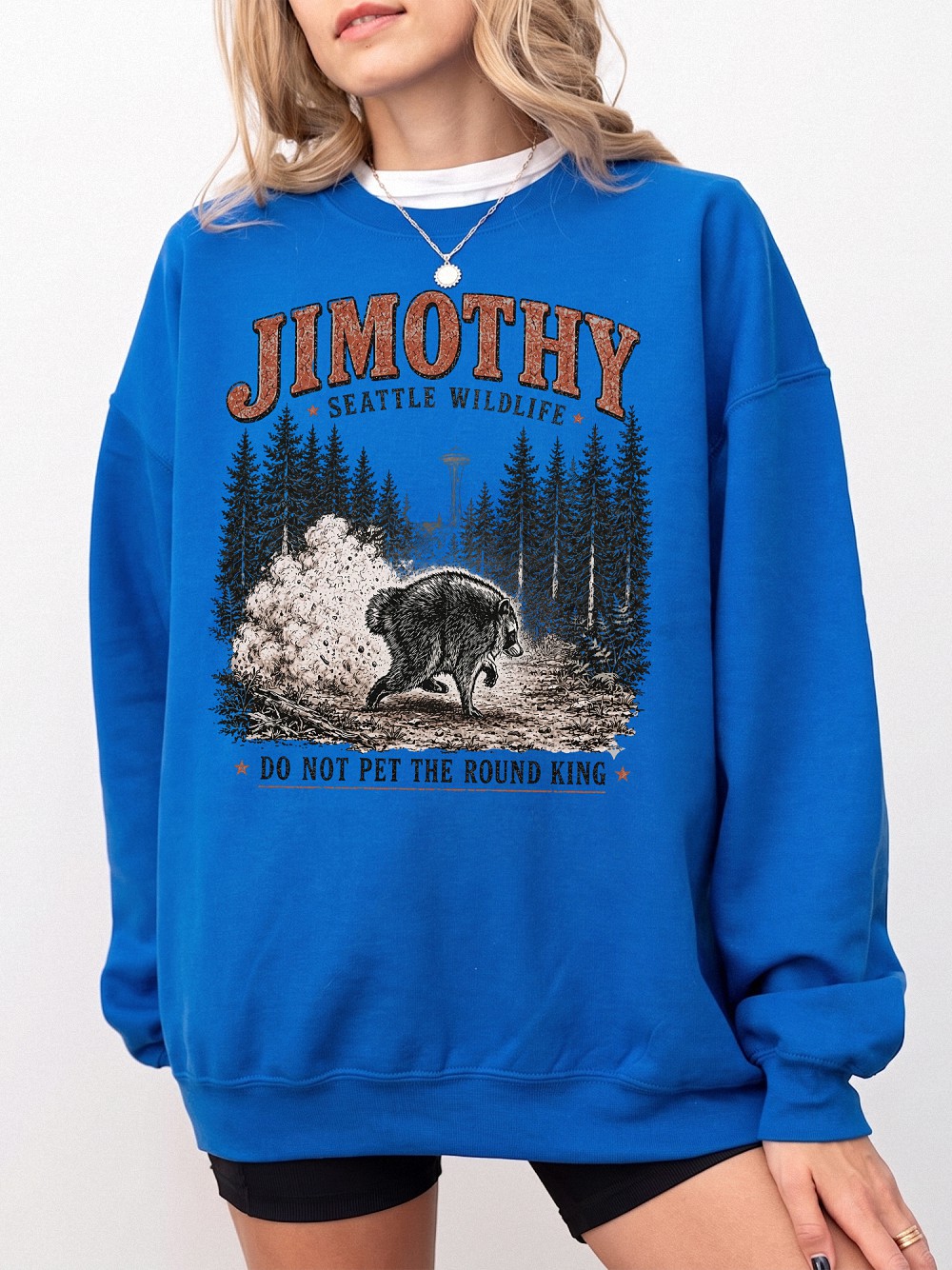 Jimothy Seattle Wildlife Shirt - Funny Round King Bear Oversized Tee