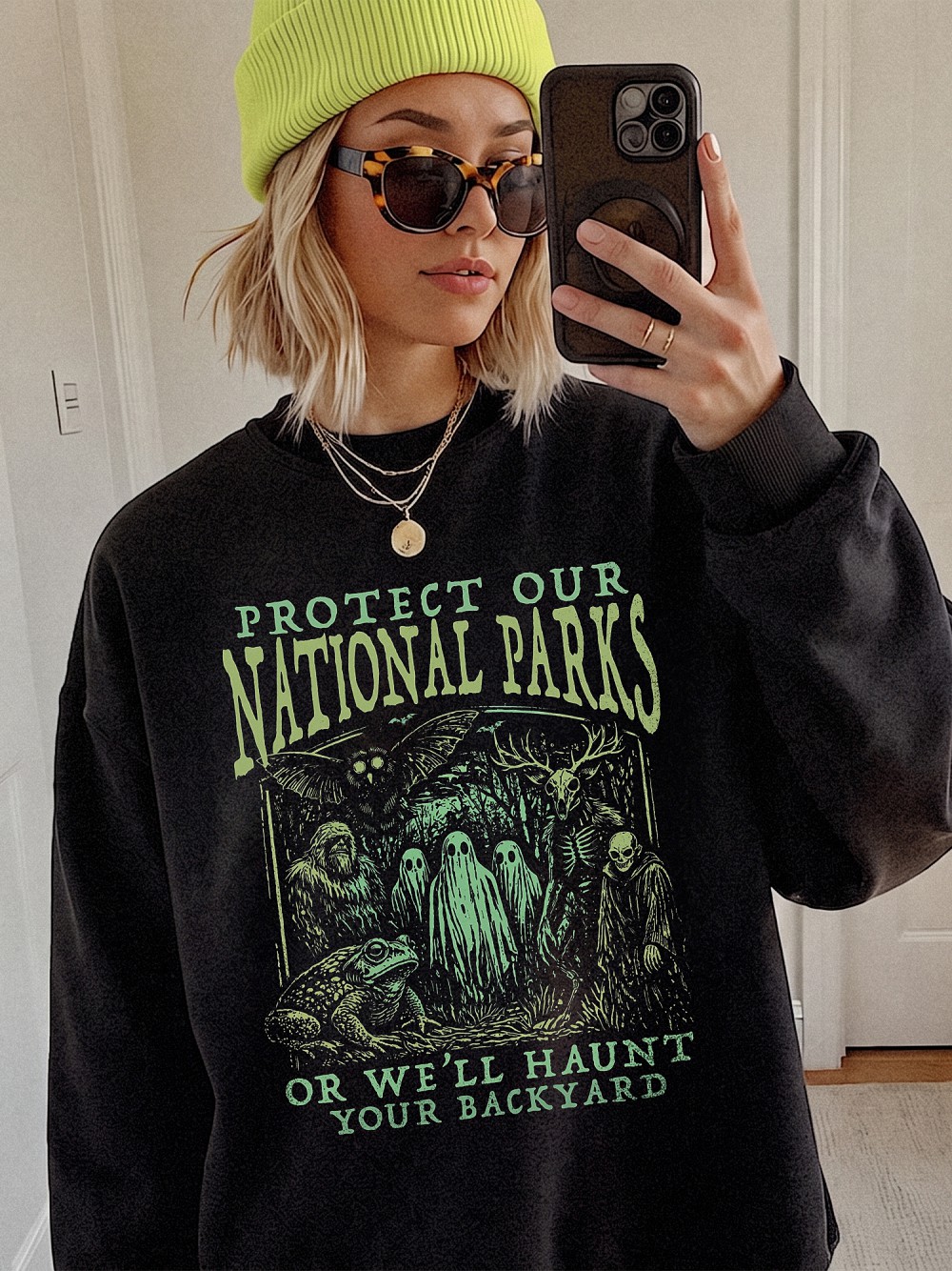 Protect Our National Parks Cryptid Tee - Mothman & Bigfoot Shirt