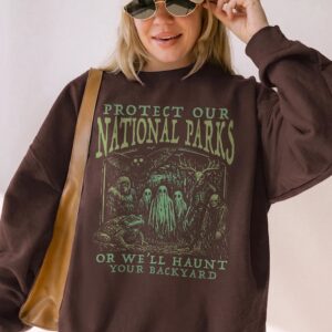 Protect Our National Parks Cryptid Tee - Mothman & Bigfoot Shirt