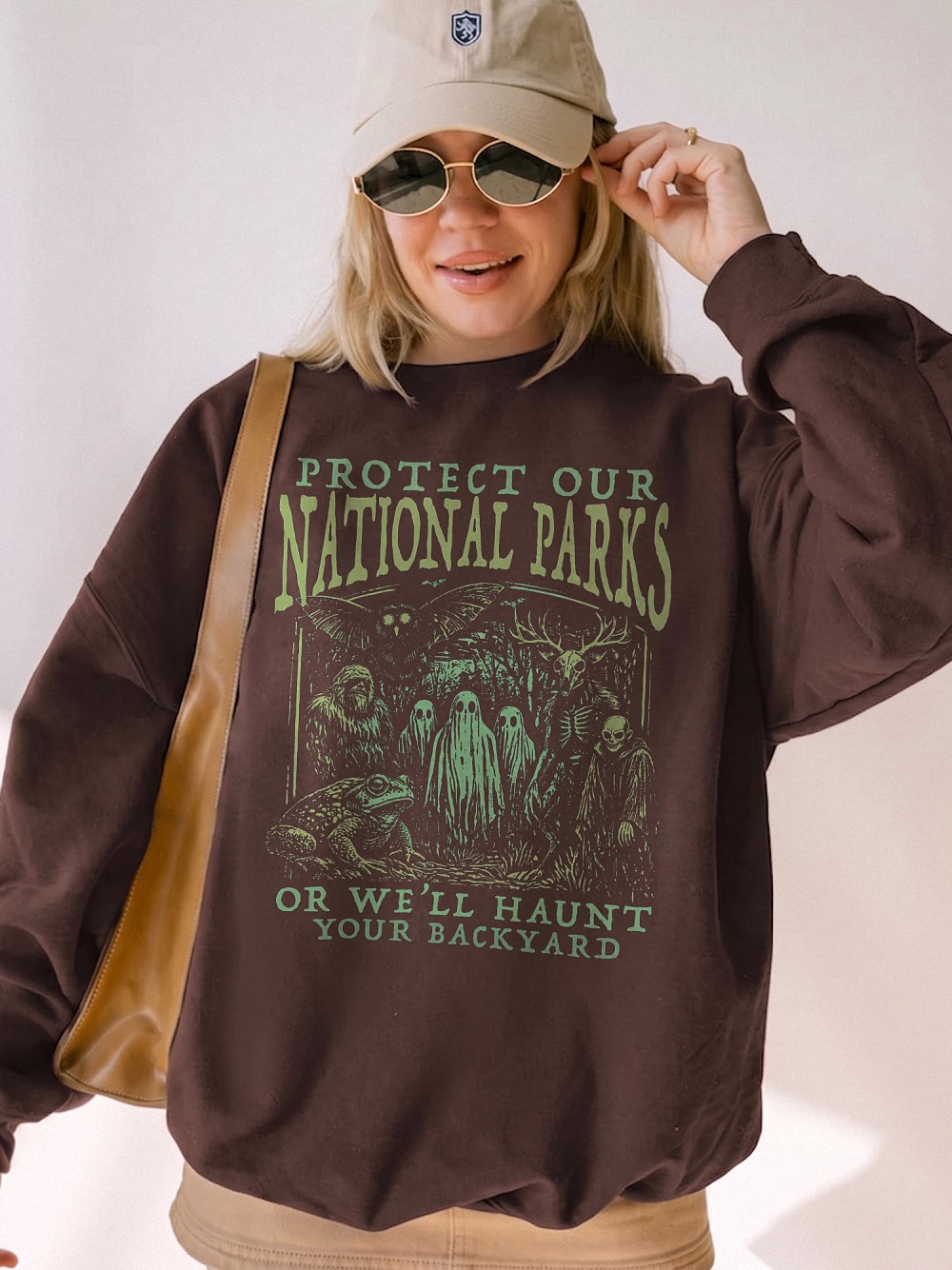 Protect Our National Parks Cryptid Tee - Mothman & Bigfoot Shirt