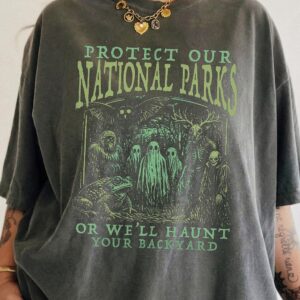 Protect Our National Parks Cryptid Tee - Mothman & Bigfoot Shirt