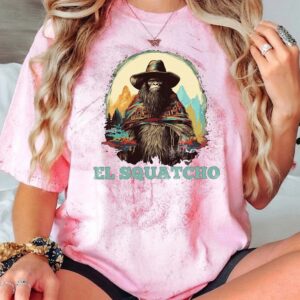 El Squatcho Bigfoot Cowboy Shirt Funny Western Cryptid Tee